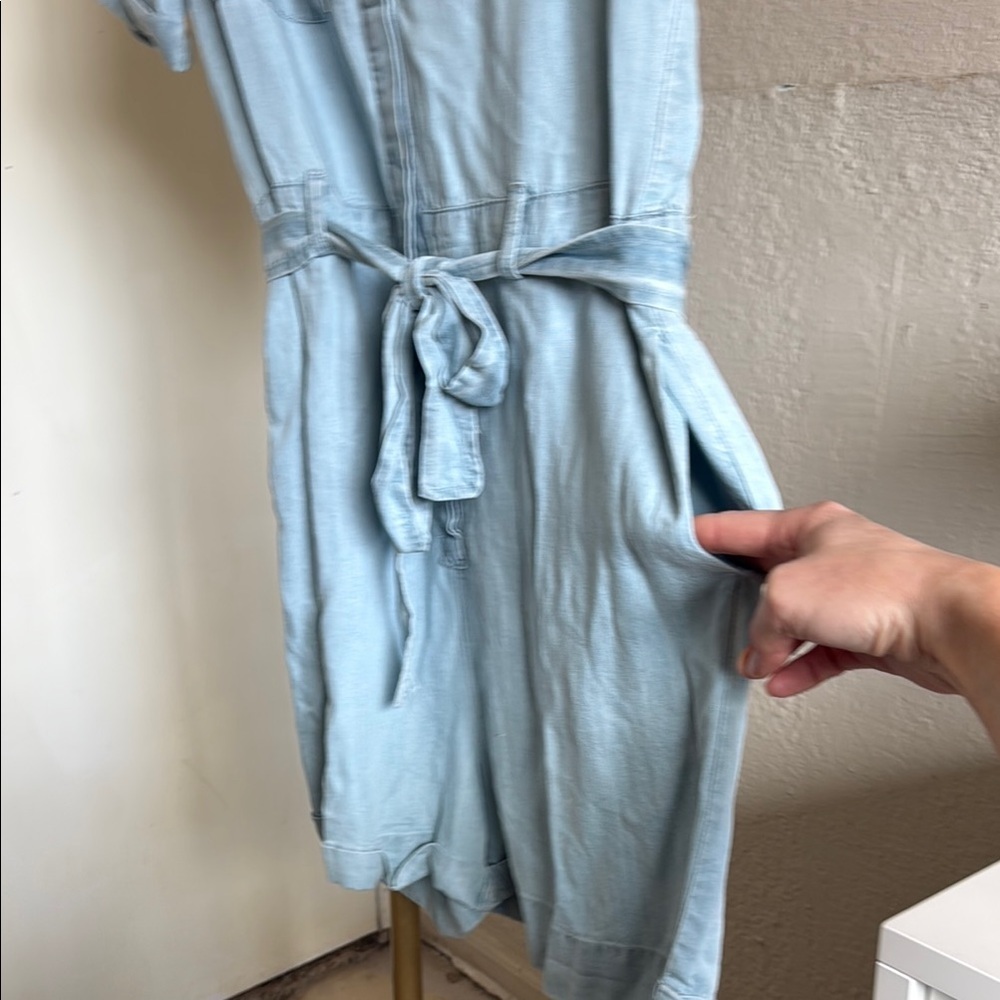 NWT - Blue B - Light Blue Tencel Romper - Size L - Picture 8 of 9